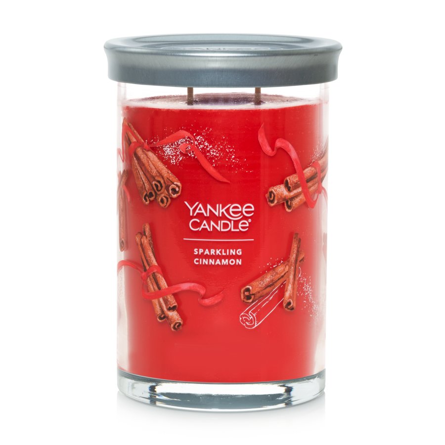 2 wick jar candle sparkling cinnamon