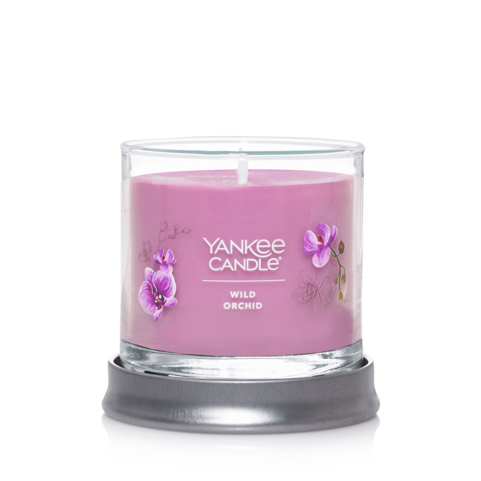 Small tumbler candle wild orchid