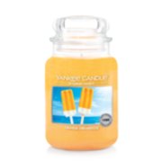 Large orange dreamsicle jar candle image number 1