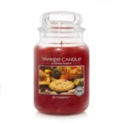 Large be thankful jar candle