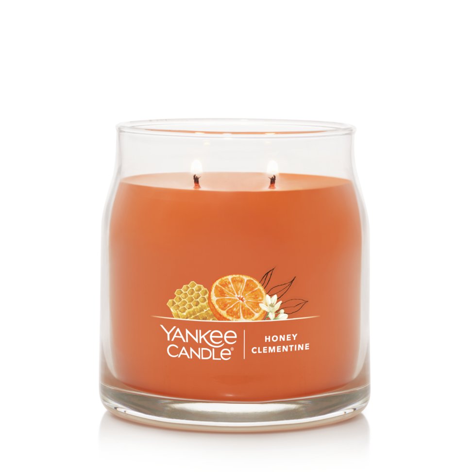 medium size honey clementine candle