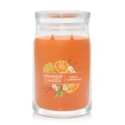 large size honey clementine candle
