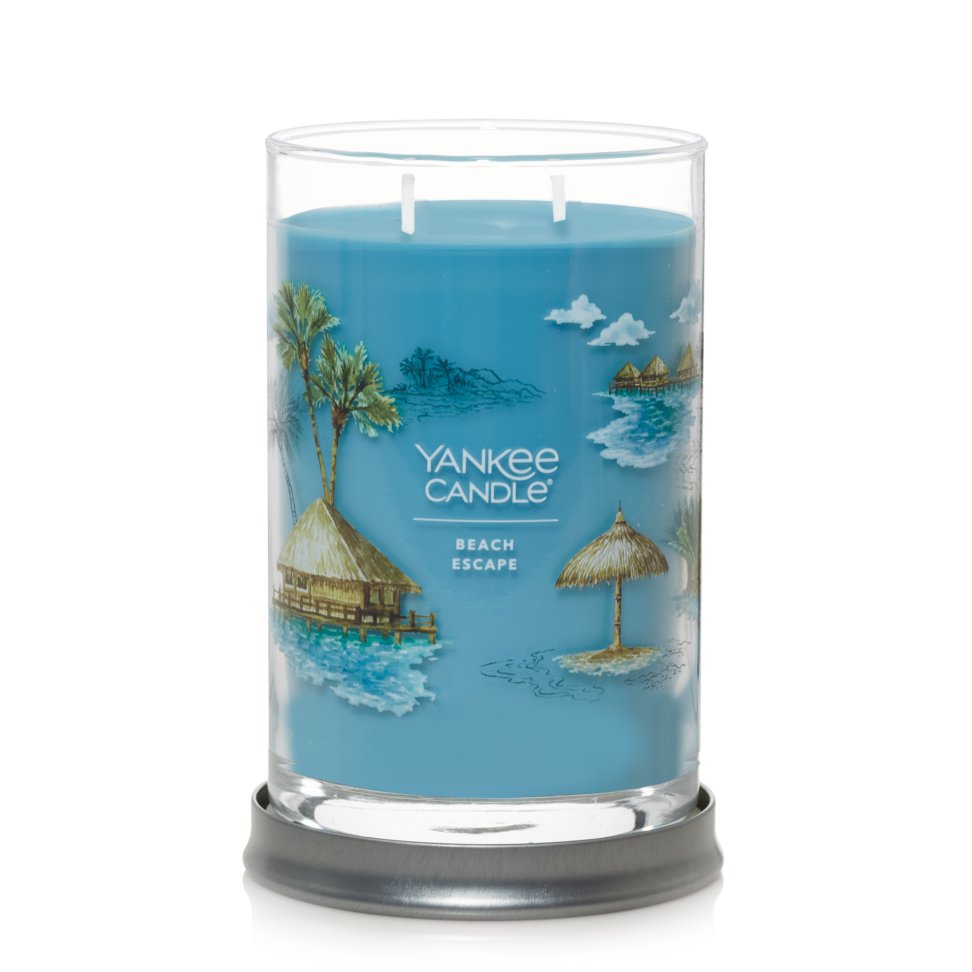 2 wick jar candle, beach escape