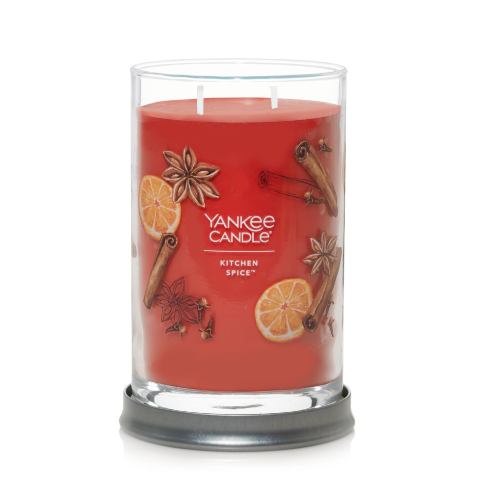 2 wick jar candle, kitchen spice