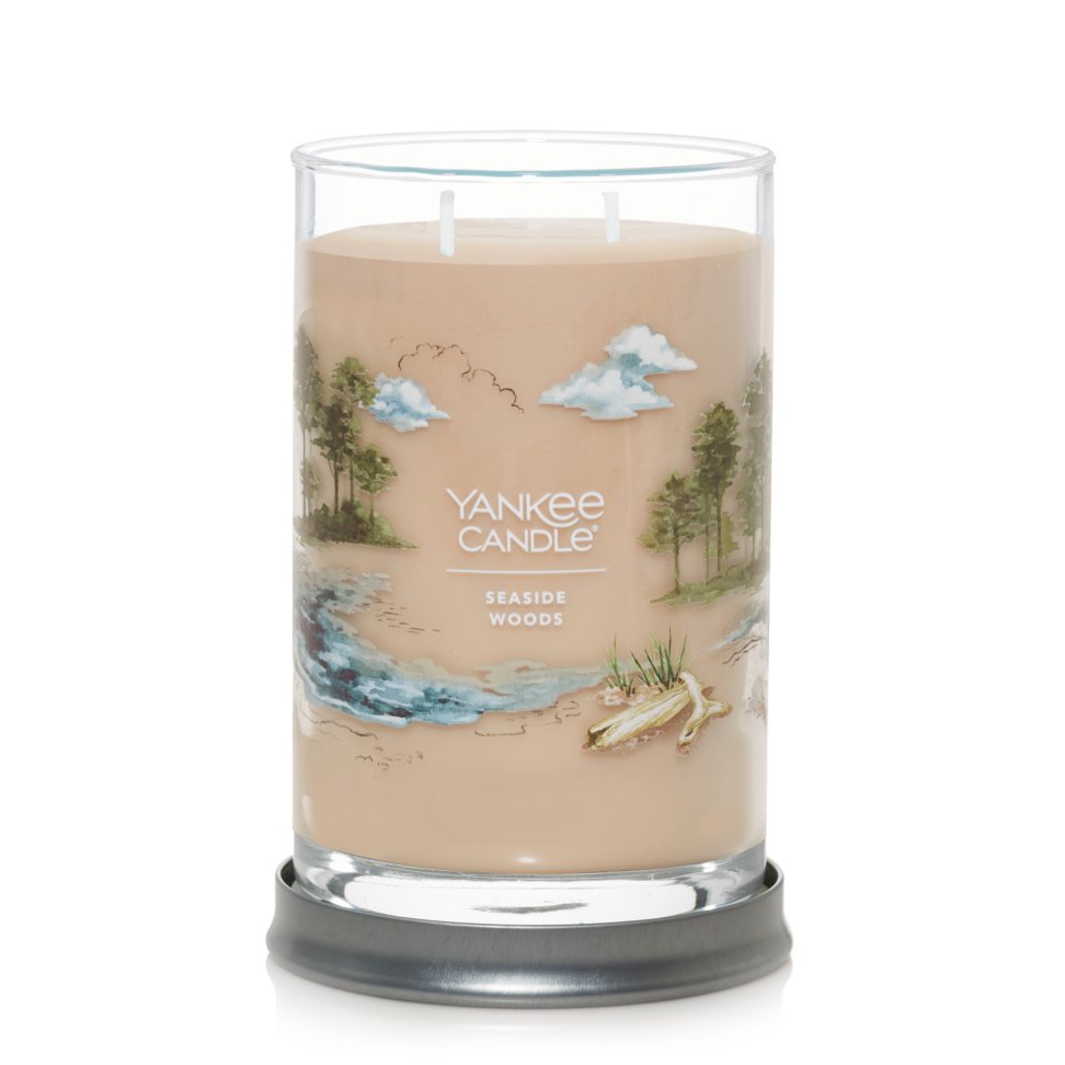 2 wick jar candle seaside woods