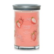 2 wick jar candle white strawberry bellini image number 1