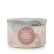 Tumbler candle cherry snowball cookies