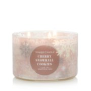 Tumbler candle cherry snowball cookies image number 1