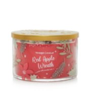 red apple wreath candle image number 0