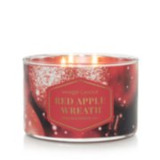 red apple wreath candle image number 2