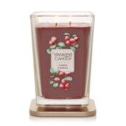 candied cranberry large square candle image number 2