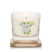 blooming cotton flower small square candle image number 2