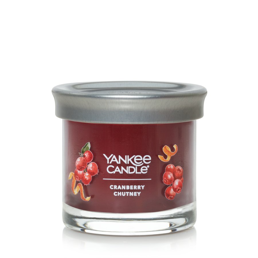 cranberry chutney small signature candle with lid
