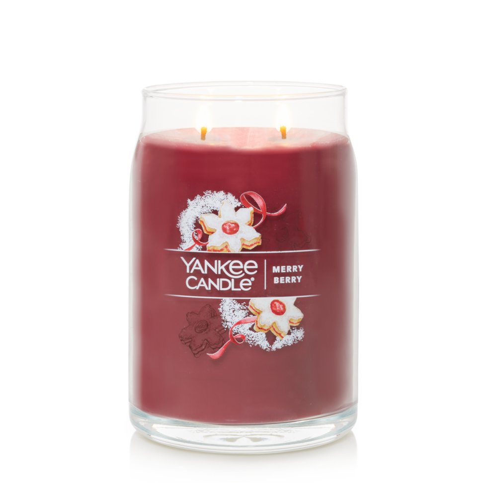 merry berry signature large jar candle