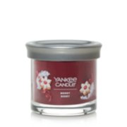 signature merry berry small tumbler candle with lid on image number 1