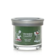 signature tree farm festival small tumbler candle with lid on