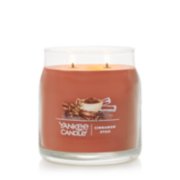 cinnamon stick signature two wick medium jar candle without lid on transparent background image number 2