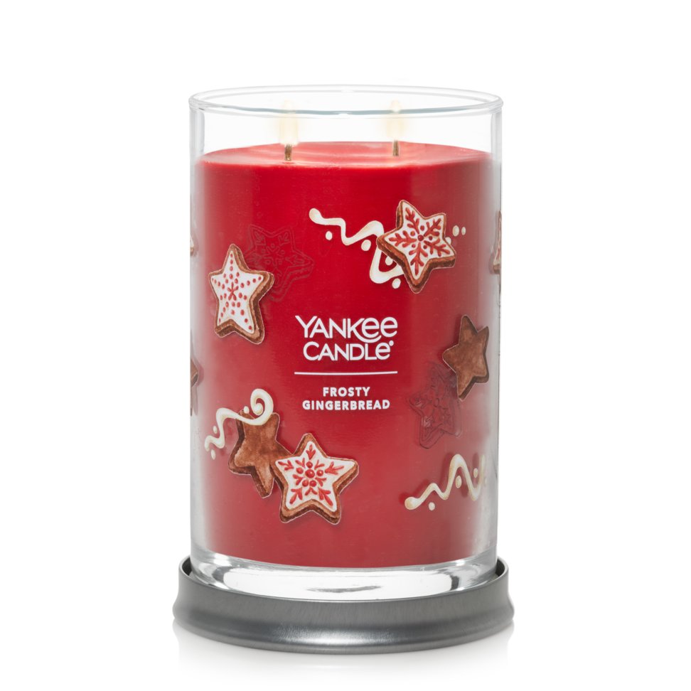 Frosty gingerbread signature large tumbler candle