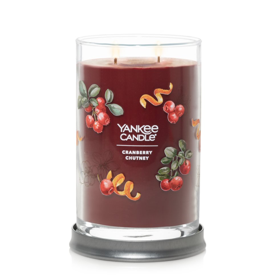 cranberry chutney signature large tumbler candle
