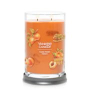 farm fresh peach signature large tumbler candle