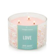 love pink sands three wick candle image number 2
