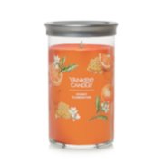 honey clementine signature medium pillar candle image number 1