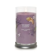 dried lavender and oak signature medium pillar candle image number 2