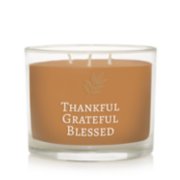 chesapeake bay candle sentiments collection thankful grateful blessed three wick candle image number 2