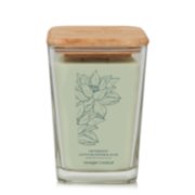 well living collection optimistic lotus blossom and aloe large square candle image number 1