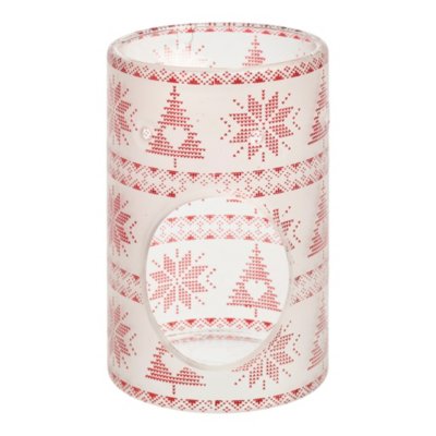 Red Nordic Frosted Glass