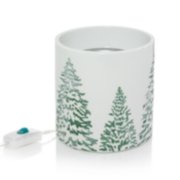 snowy gatherings green trees scenterpiece wax warmers image number 0