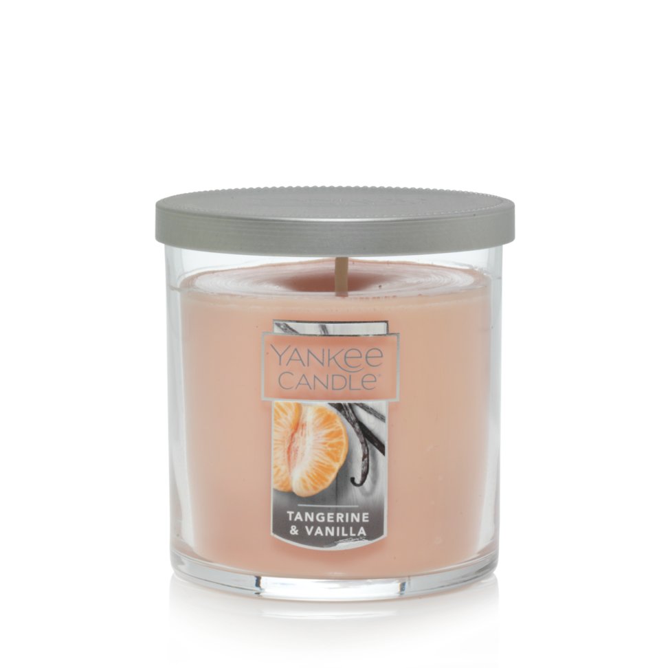tangerine and vanilla small tumbler candles