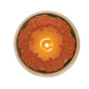 pierced pumpkin illuma lid jar candle topper image number 1