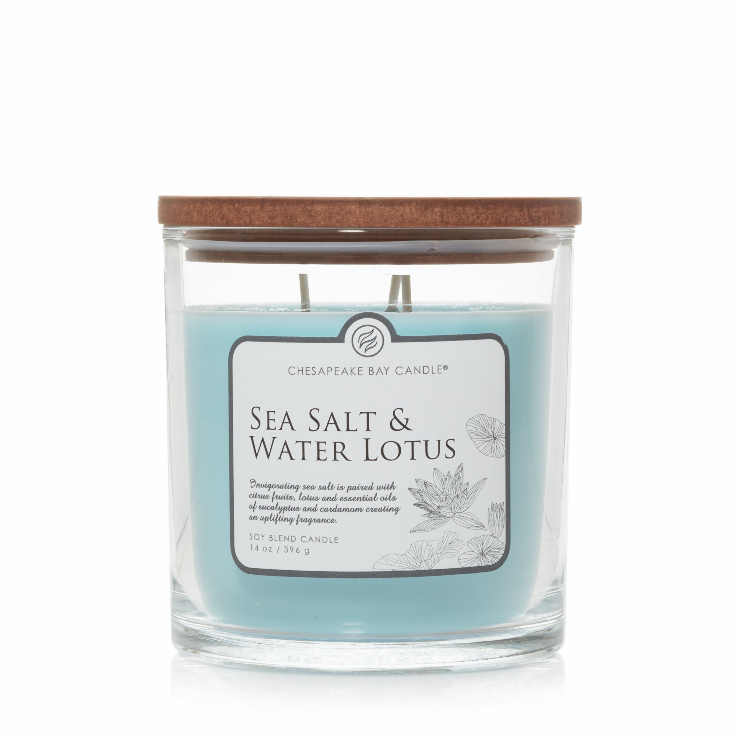 Sea Salt & Water Lotus Chesapeake Bay Candle® Botany Collection 3Wick