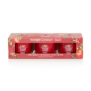 gift set containing three red apple wreath yankee candle minis image number 1