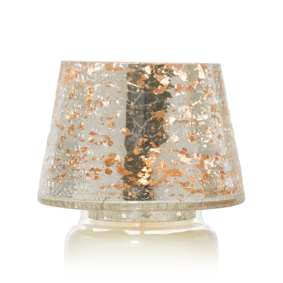 mercury glass jar candle shade