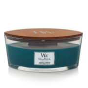woodwick juniper and spruce ellipse candle image number 1