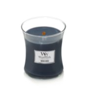 hourglass shaped candle in indigo suede scent image number 1