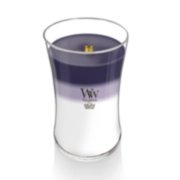 woodwick large hourglass trilogy candle with hinoki dahlia lavender spa and white teak image number 2
