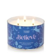 white spruce & grapefruit believe 3-wick candle image number 2