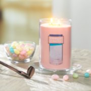 pearlescent perfect wick trimmer candle tool with tumbler candle on table image number 3