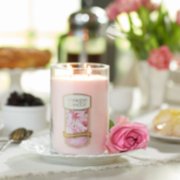 blush bouquet large 2 wick tumbler candles on tray image number 3