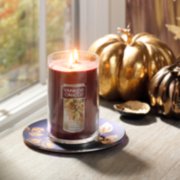 autumn wreath tumbler candle on midnight fall candle trays image number 3