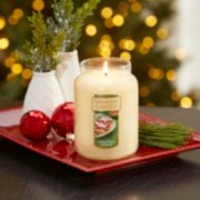 christmas cookie large jar candle on tray image number 5