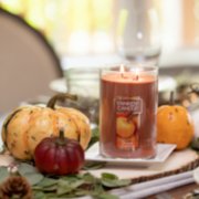 spiced pumpkin fall silhouettes candles on tray image number 2