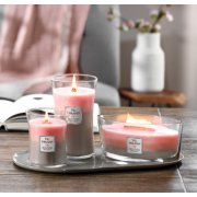 melon blossom and coastal sunset and palo santo trilogy large and medium jar candles and ellipse candle on tray image number 5