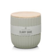 clary sage soft touch ribbed jar candle image number 1
