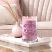 wild orchid signature large tumbler candle on table image number 3