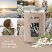 Yankee Candle in seaside wood scent with fall beach  imagery behind image number 5