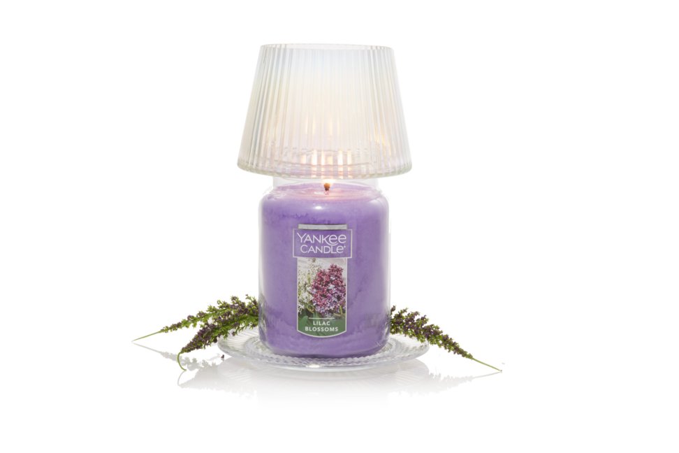 Jar candle shade lilac blossoms